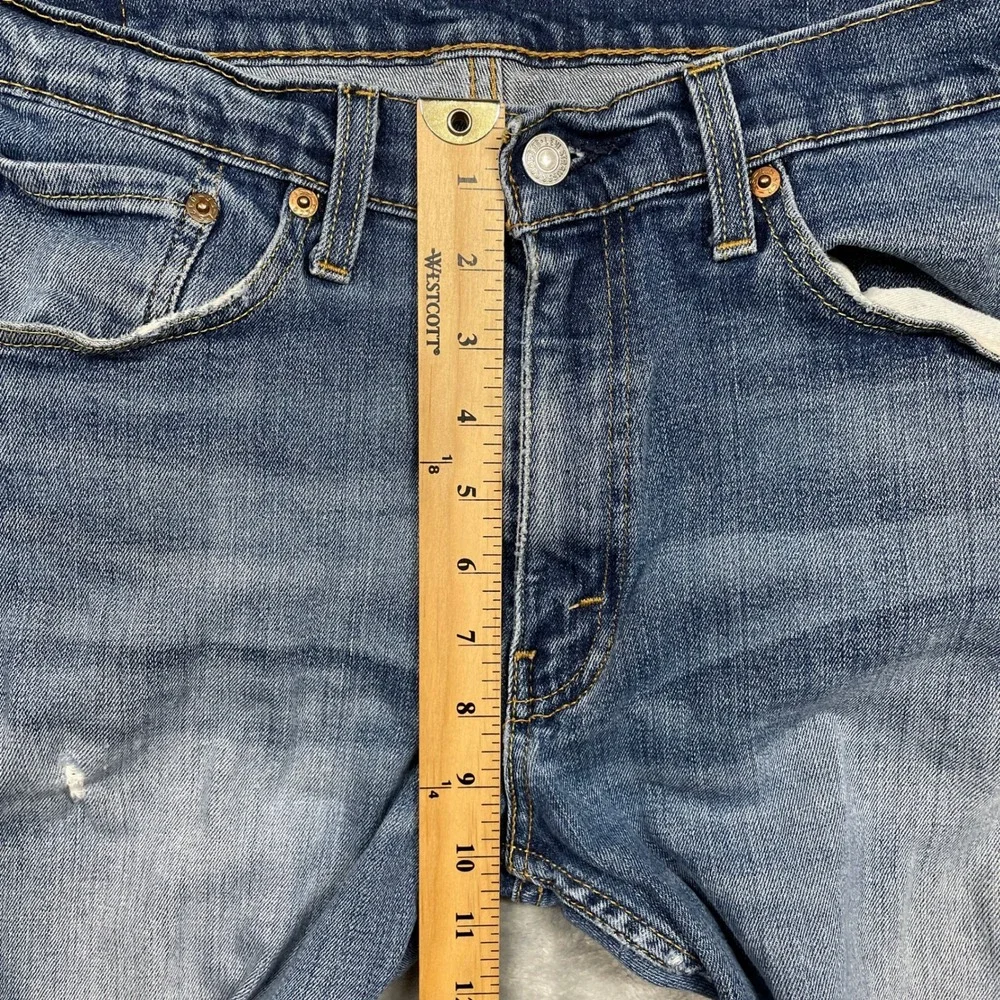 Levis 514 Straight Fit Jeans Mens 34x30 Blue‎ Medium Wash Denim Pants